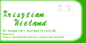 krisztian wieland business card