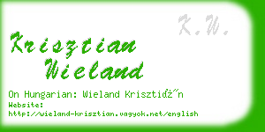 krisztian wieland business card